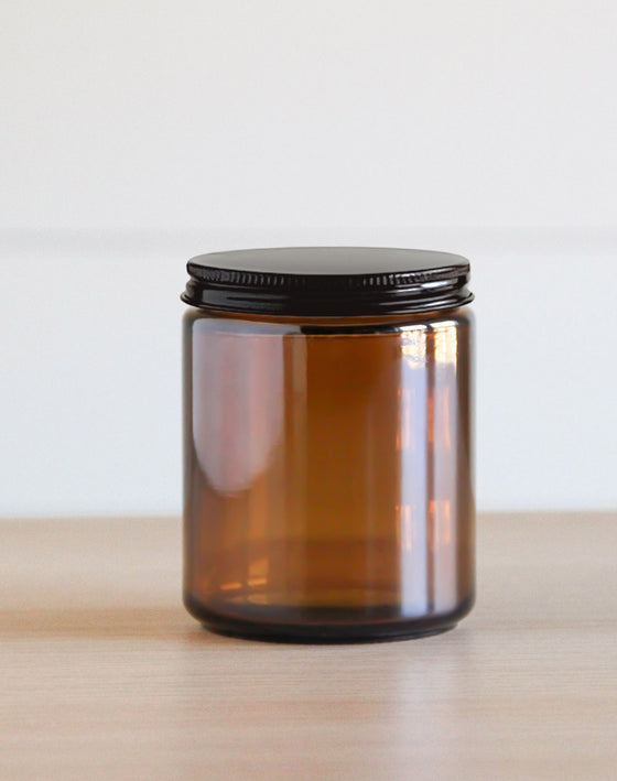 Amber 8 oz. Mixie Jar