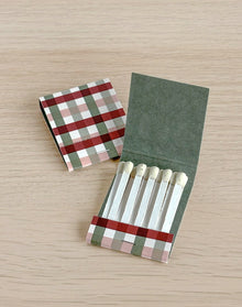  Plaid Matchbooks | 12 pk