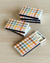 Colorful Plaid Mini Matchbox | 6 pk
