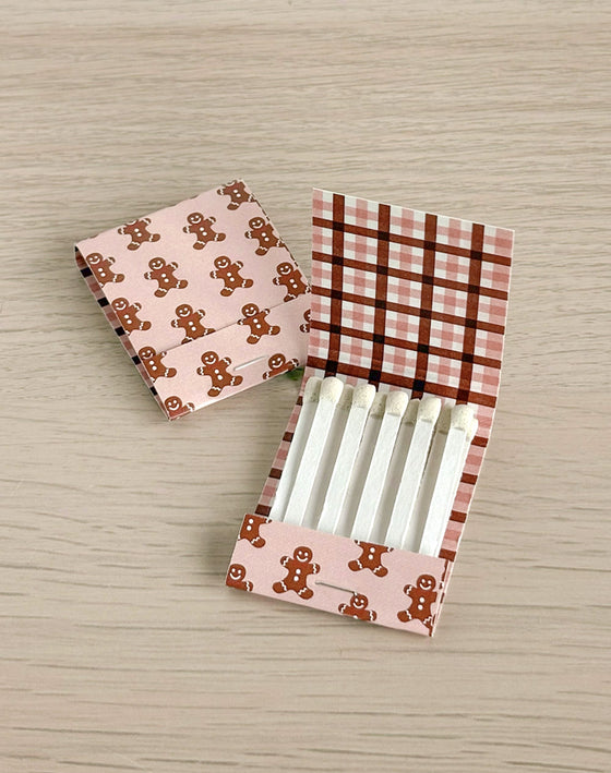 Gingerbread Man Matchbooks | 12 pk