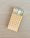 Sunshine Yellow Gingham Mini Matchbox | 6 pk
