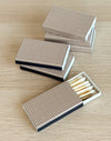 Cocoa Brown Micro Gingham Mini Matchbox | 6 pk