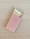 Cranberry Red Micro Gingham Mini Matchbox | 6 pk