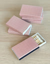 Cranberry Red Micro Gingham Mini Matchbox | 6 pk