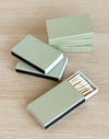 Moss Green Micro Gingham Mini Matchbox | 6 pk