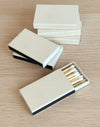 Oatmeal Beige Micro Gingham Mini Matchbox | 6 pk
