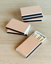 Rust Micro Gingham Mini Matchbox | 6 pk