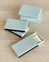 Sage Green Micro Gingham Mini Matchbox | 6 pk