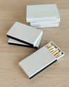 Stone Gray Micro Gingham Mini Matchbox | 6 pk